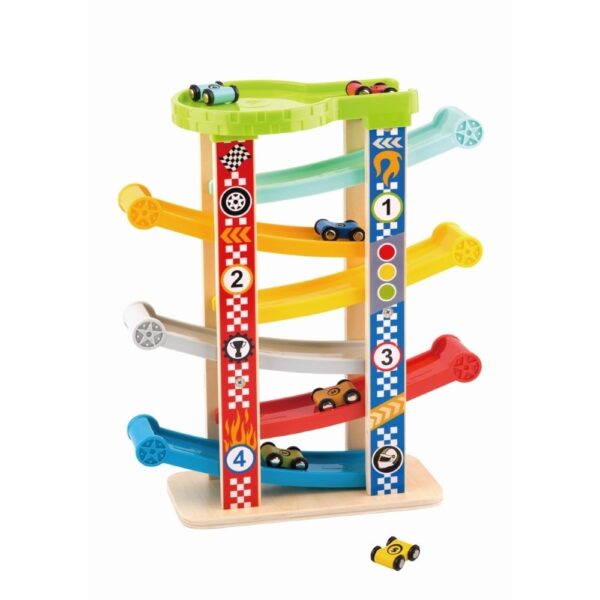 Tooky Toy velika drvena rampa za autiće – fotografija 1 Tooky Toy velika drvena rampa za autiće – fotografija 1