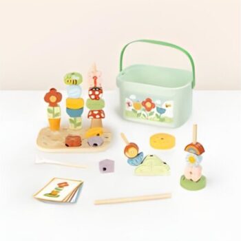 Tooky Toy drveni baštenski set za nizanje TP517 – fotografija 1