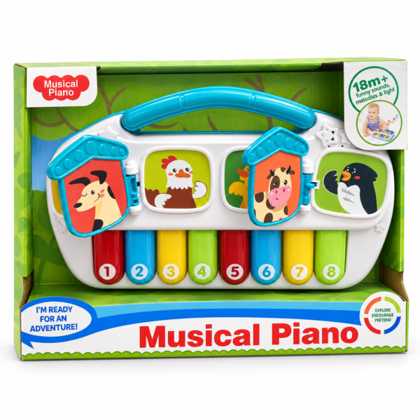 Piano muzički sa životinjama – fotografija 1 Piano muzički sa životinjama – fotografija 1