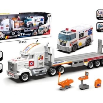 City transporter sa hitnom pomoći, figurom i priborom za igru