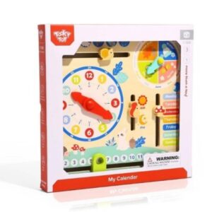 Tooky Toy drveni kalendar sa satom – fotografija 1