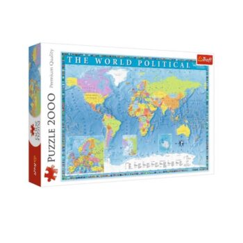 Puzzle 2000 mapa sveta – fotografija 1