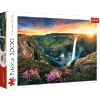 Puzzle 2000 Haifoss waterfall – fotografija 1