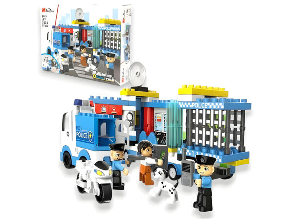 Set kocki za sastavljanje policijskog transportera – fotografija 1 Set kocki za sastavljanje policijskog transportera – fotografija 1