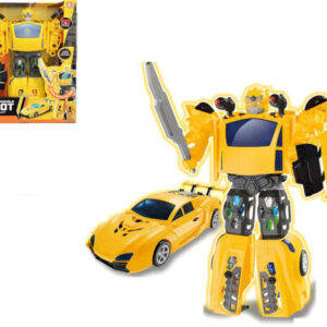 Žuti transformer automobil i robot 2 u 1 – fotografija 1
